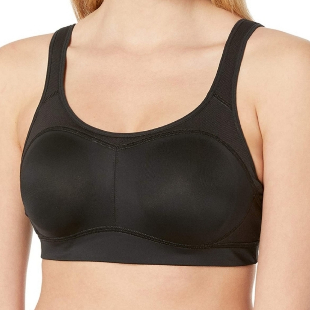 Champion The Distance 2.0 black sports bra D cup